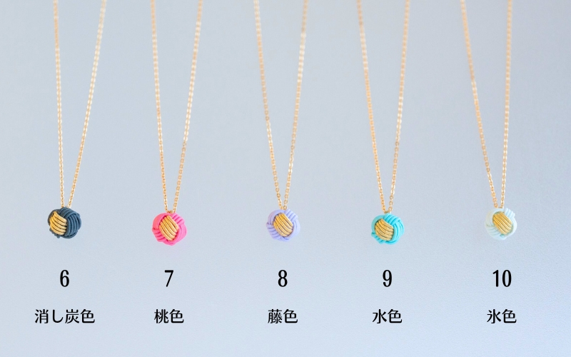 水引ペンダント ゴールドリーフ